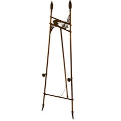 Aesthetic Movement Brass and iron Easel
