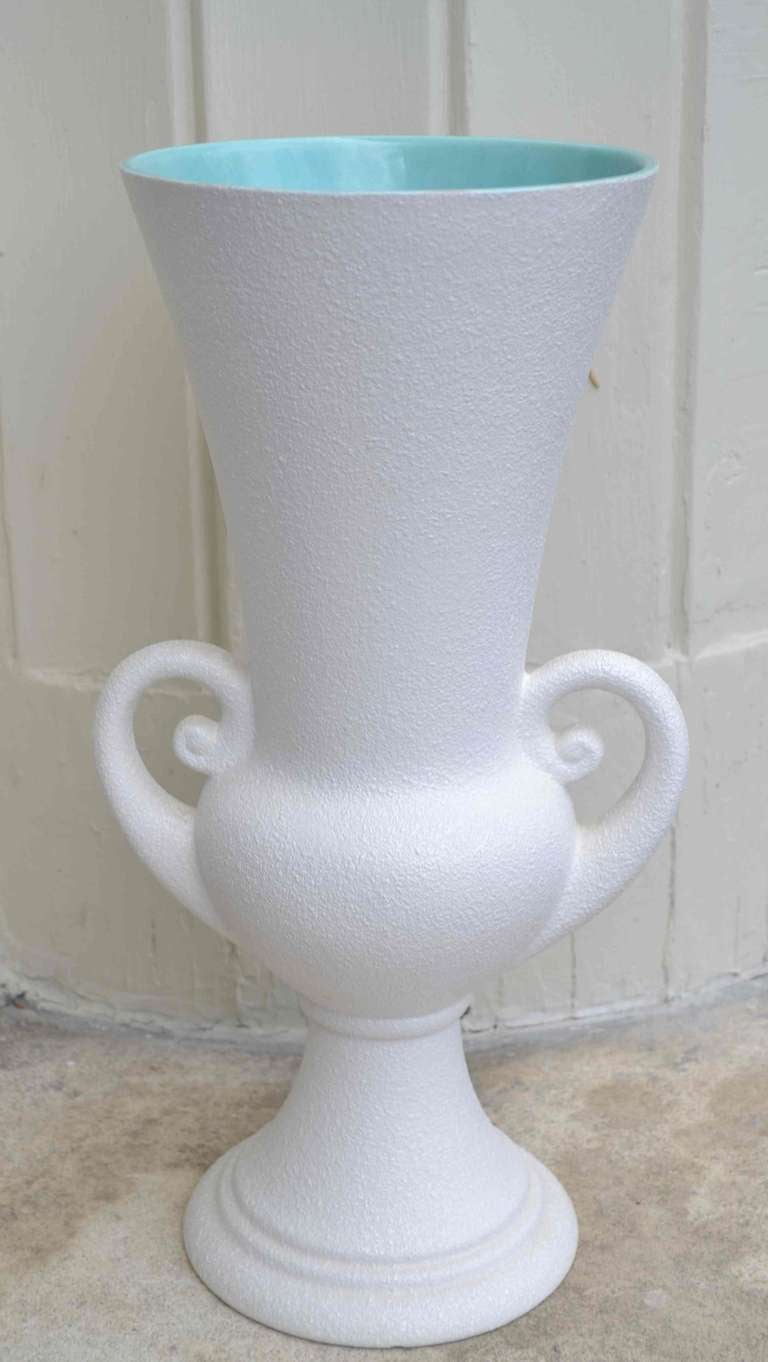 haeger vase white