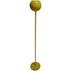 Lightolier Chartreuse OP POP MOD floor lamp, torchiere 