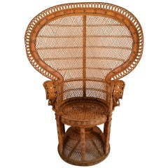 Retro Rattan Peacock Chair