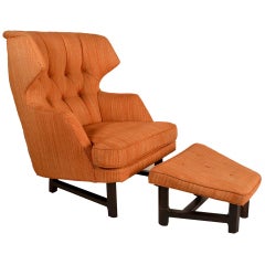 Edward Wormley for Dunbar Chair and Ottoman