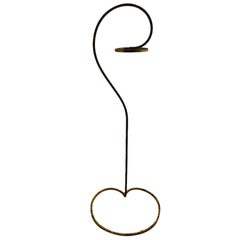 Elegant and Whimsical Hand Wrought Iron Plant Stand