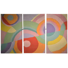 Bruce Bierman Woven Triptych Large Wall Hanging