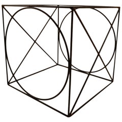 X O Wire Cube Table