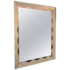 Large Unusual Venetian Mirror