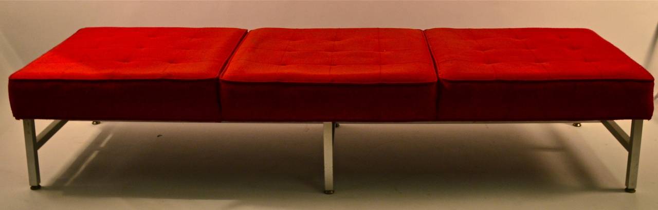 Mid-20th Century Super Long Knoll Style Bench