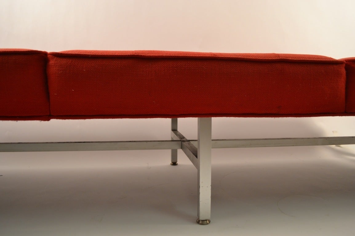 Mid-Century Modern Super Long Knoll Style Bench
