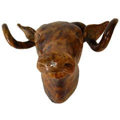 Odd Resin Wall Mount Bull 6
