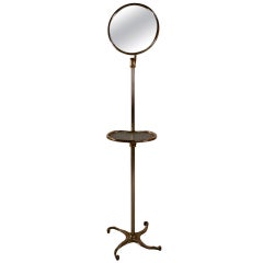 Antique Nickel Plated Shaving Stand
