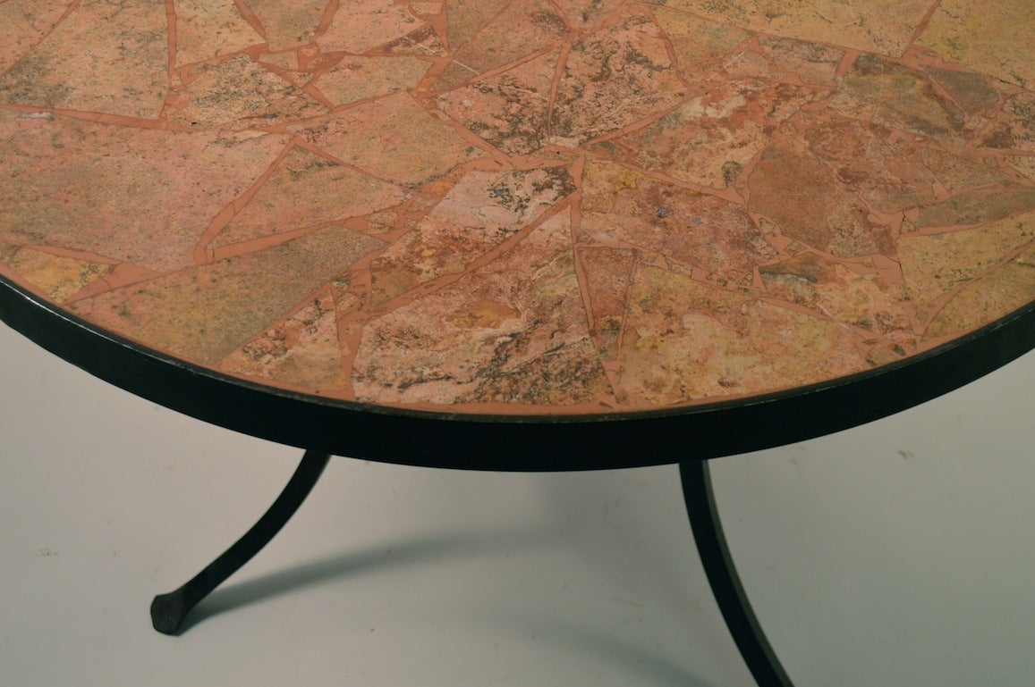 American Iron and Stone Coffee Cocktail Table