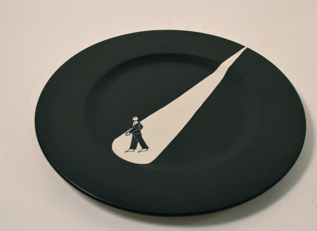 Mid-Century Modern Decorative Bitossi Plate Made in Italy