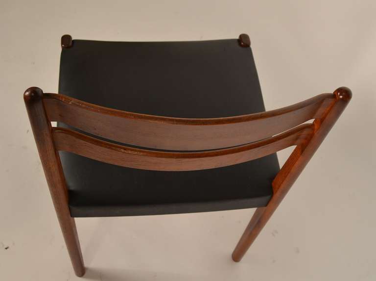 Mid-Century Modern Set of Six Danish Modern Dining Chairs For Sale