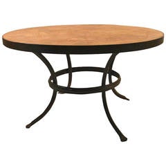 Iron and Stone Coffee Cocktail Table 4
