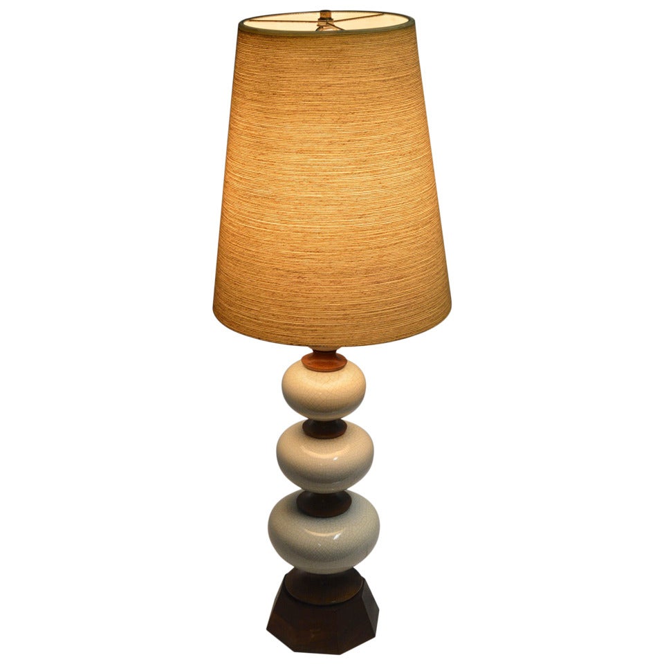 Danish Modern Style Table Lamp For Sale