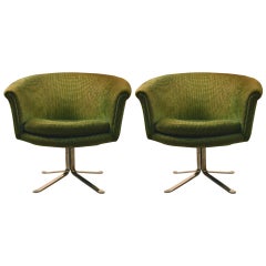 Pair of Swivel Tub Chairs