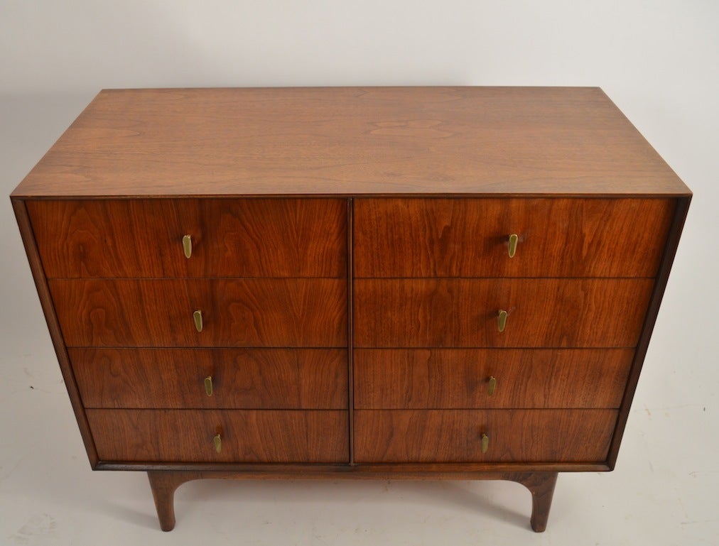 Brass Mid Century Bachelors Chest