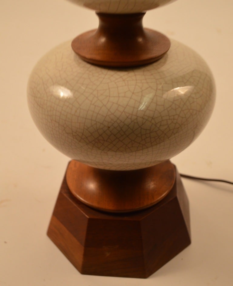 Danish Modern Style Table Lamp In Good Condition For Sale In New York, NY