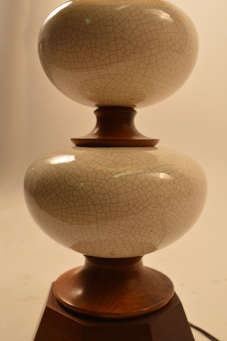 Ceramic Danish Modern Style Table Lamp For Sale