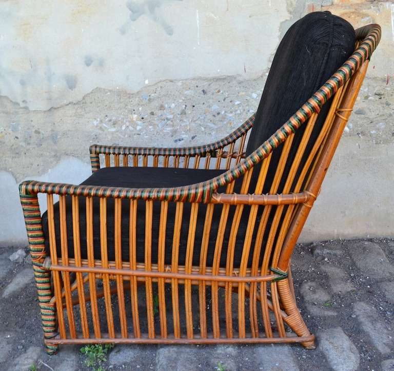 Ficks Reed Wicker Club Chair 1