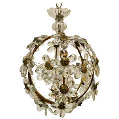 Floral Glass Ball Chandelier