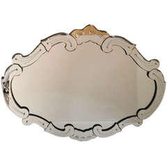 Vintage Venetian Style Shield Mirror