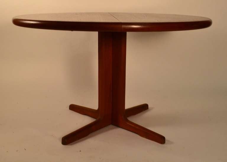 danish modern round dining table
