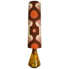 Large Totem Lamp by  "Doria" Glass base possibly Venini
