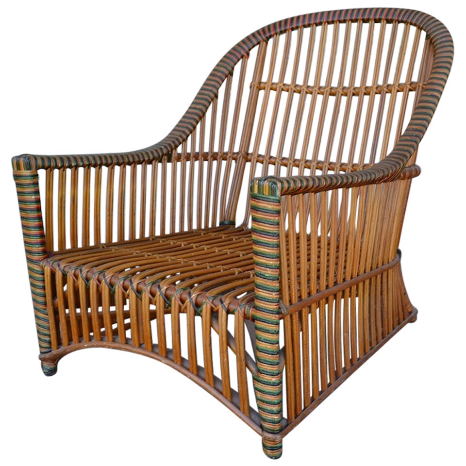 Ficks Reed Wicker Club Chair
