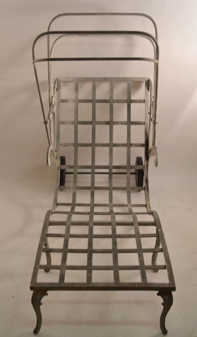 Molla Cast Aluminum and Magnesium Art Deco Chaise 2