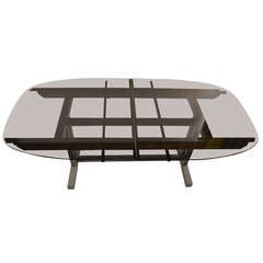 Unusual Plate Glass Extension Dining Table 9
