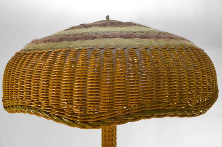 tall wicker floor lamps