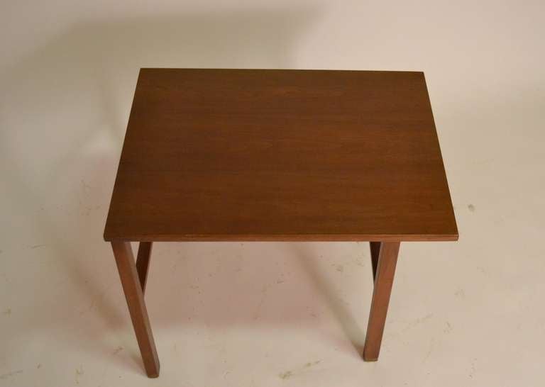 American Wormley for Dunbar Cantilevered End Table For Sale