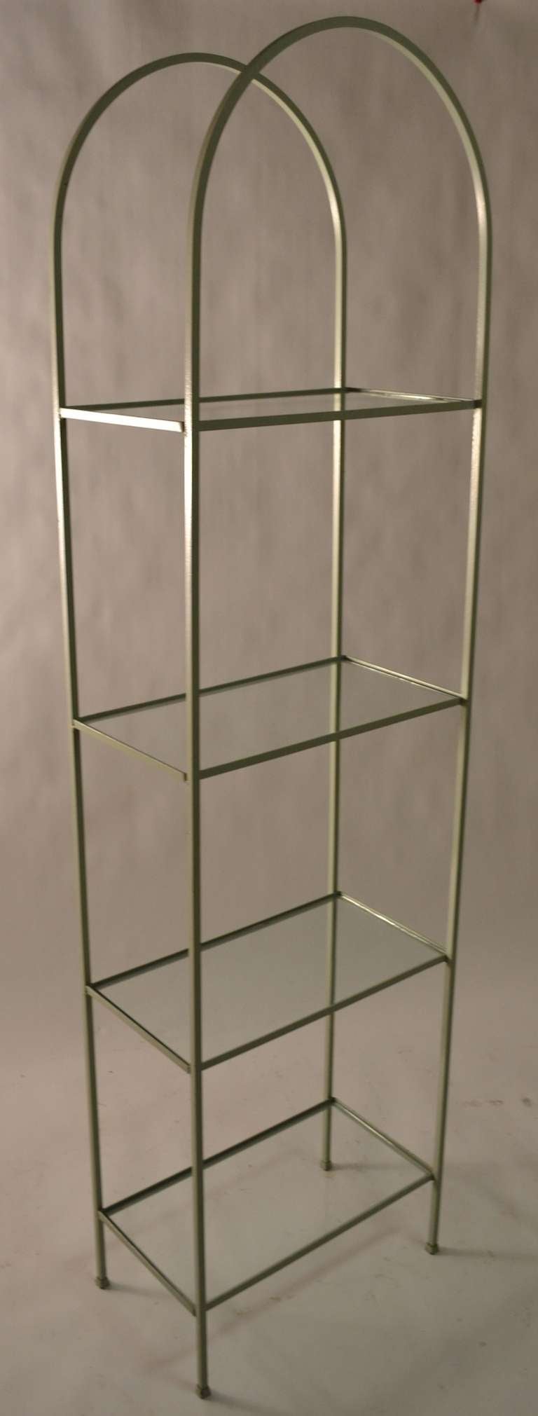 Arthur Umanoff Steel and Glass Vitrine, Shelf Unit