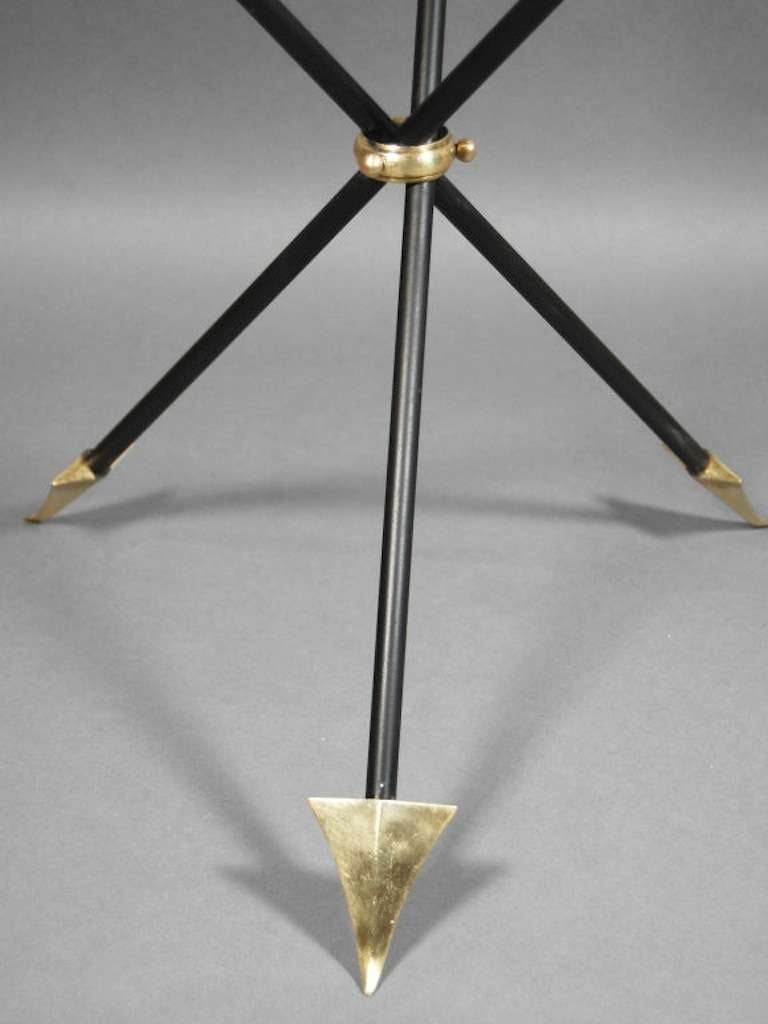 Italian Neoclassical Arrow Tripod Table In Excellent Condition In New York, NY