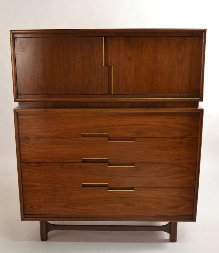 Gentlemans Chest on Chest Highboy Dresser by Cavalier Furniture at