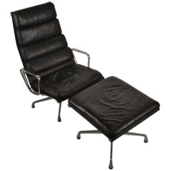 Eames Soft Pad Lounge and Ottoman