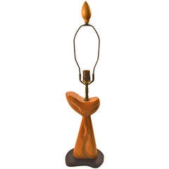 Cerused Oak Table Lamp Attributed to Heifetz 1