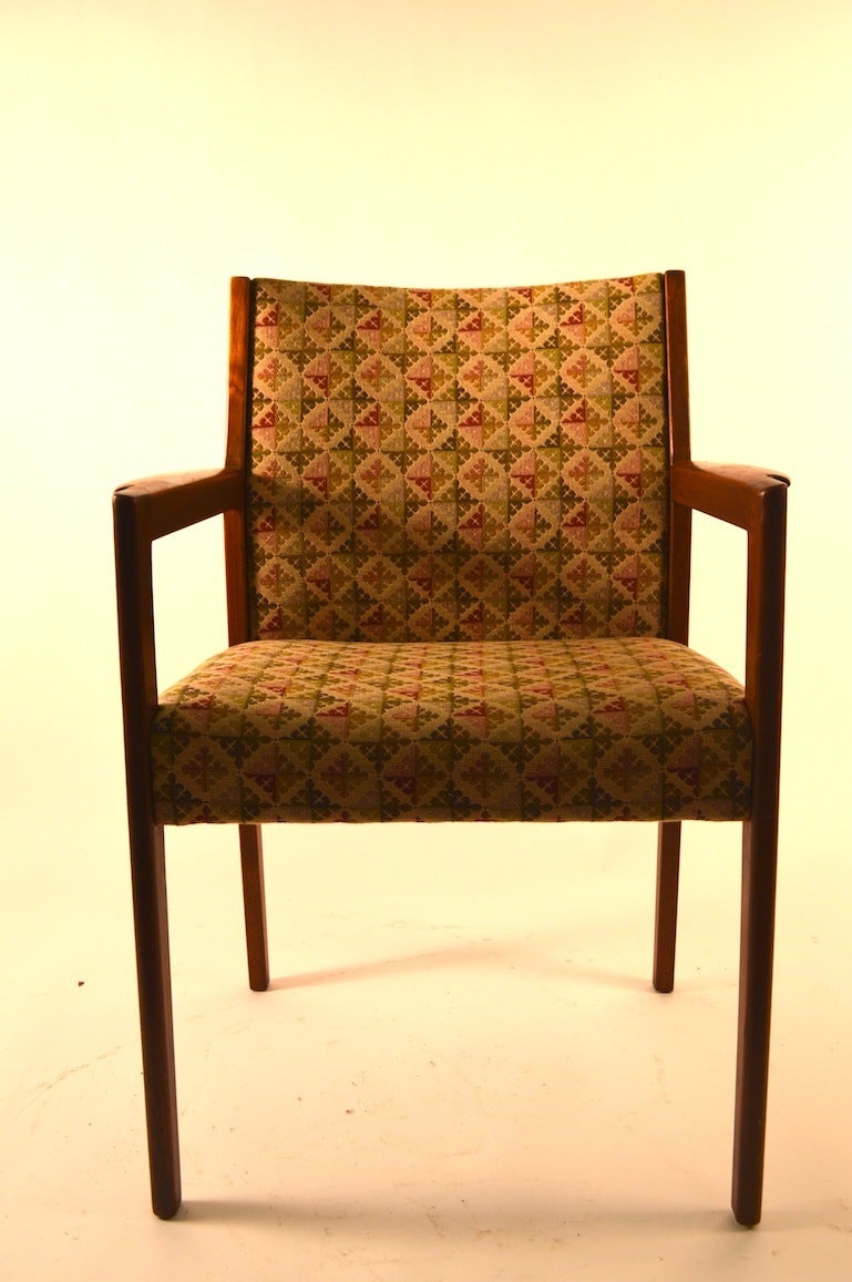 Set of Six Mid Century Dining Chairs Attributed to Jens Risom 1