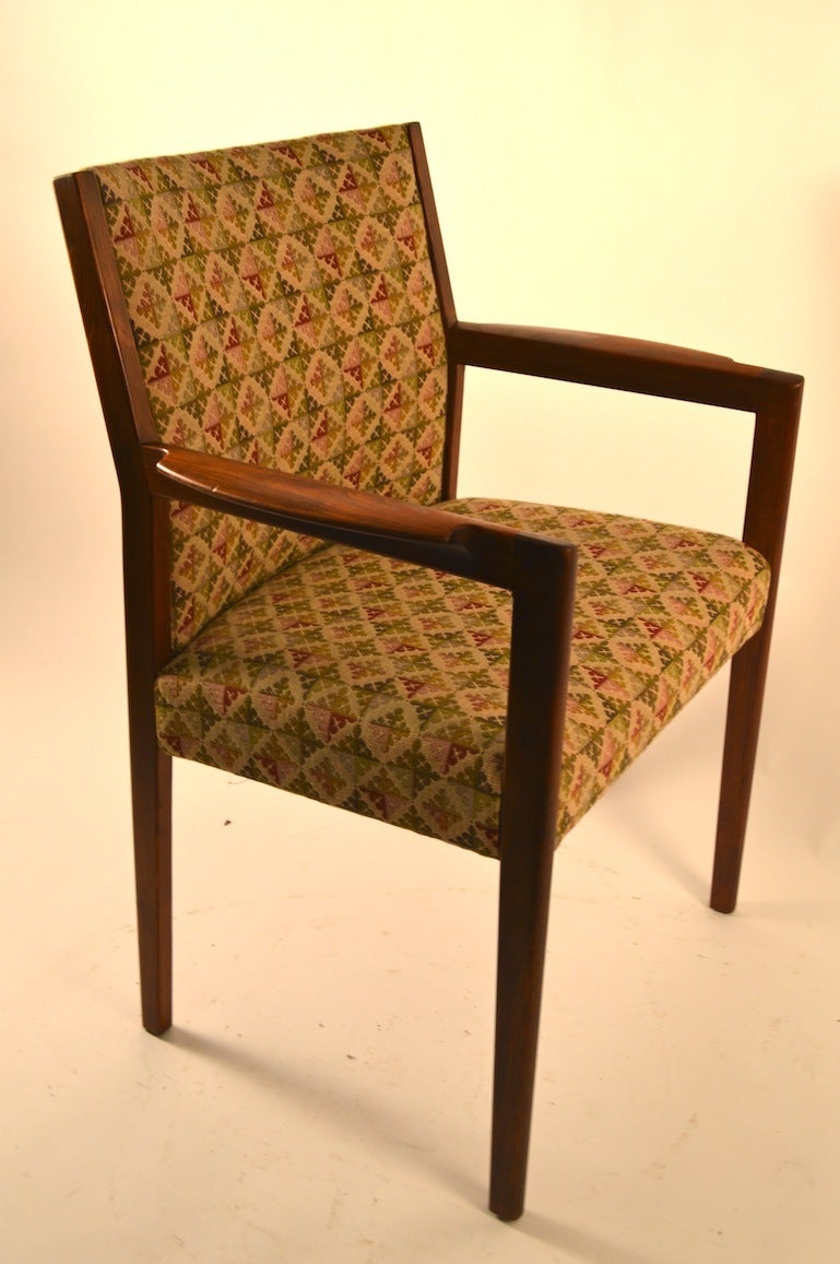 American Set of Six Mid Century Dining Chairs Attributed to Jens Risom