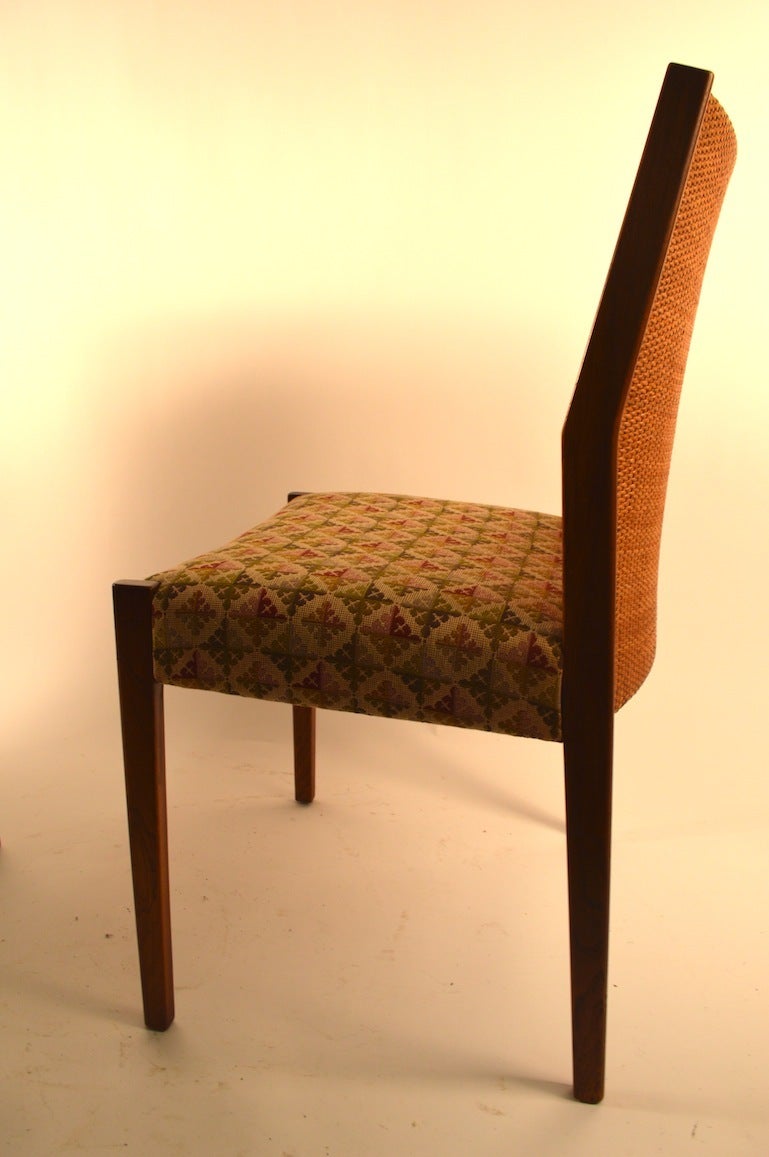 Set of Six Mid Century Dining Chairs Attributed to Jens Risom 2