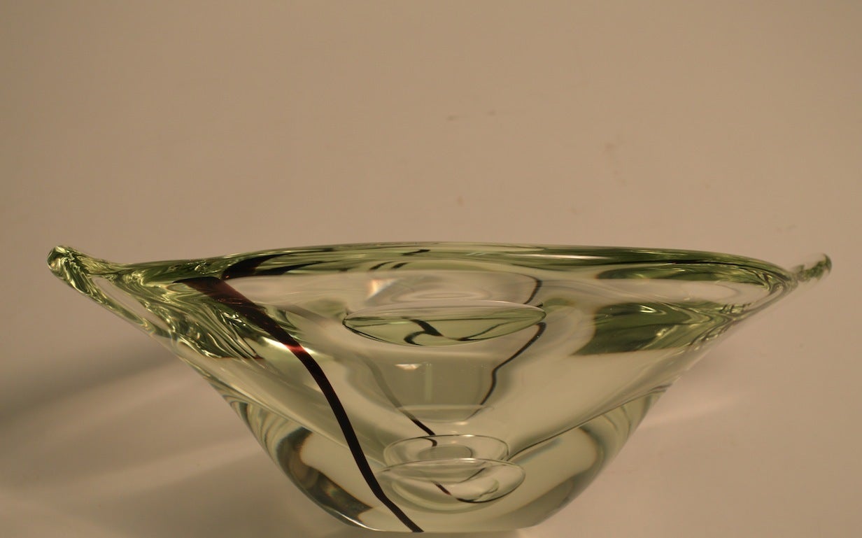 Mid-Century Modern Murano Centerpiece Bowl Attributed to Seguso For Sale