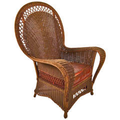 Stilvoller Wicker Lounge Chair