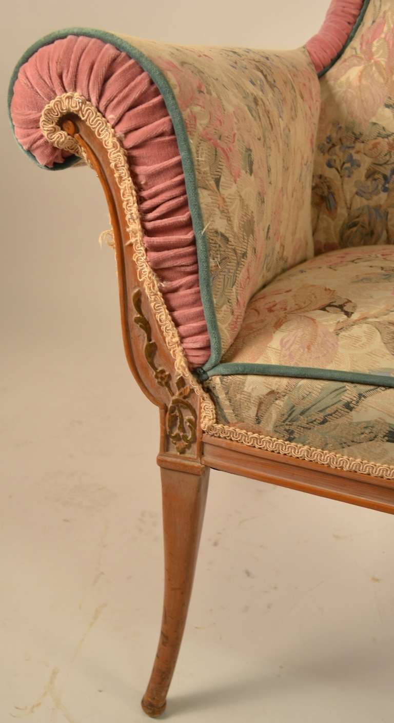 American Pair of Decorative Chairs Attributed to Grosfeld House For Sale