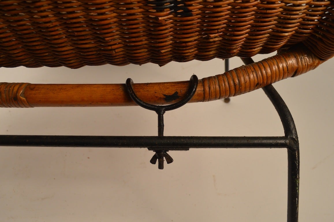 Stylish Bamboo and Wicker Settee or Loveseat 1