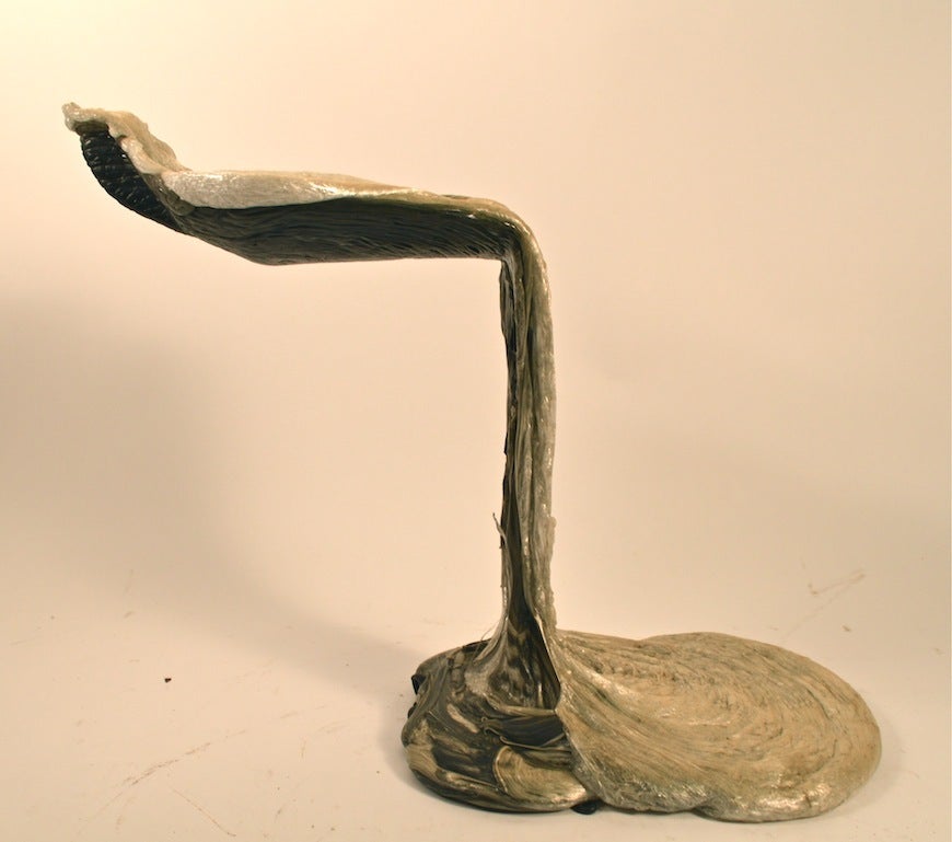 Fiberglass Cantilevered Stand in the Brutalist Manner In Good Condition For Sale In New York, NY