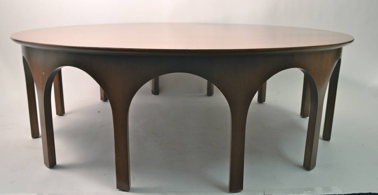 Mid-20th Century Robsjohn Gibbings Colosseum Cocktail Coffee Table, Large-Size Version