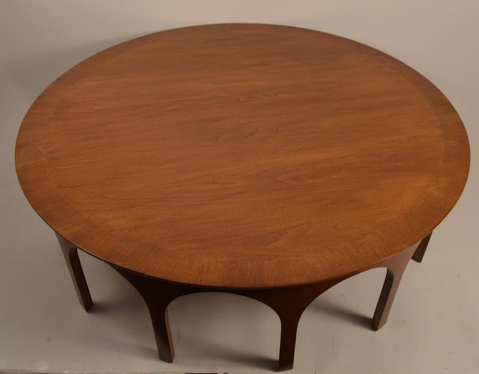 Mid-Century Modern Robsjohn Gibbings Colosseum Cocktail Coffee Table, Large-Size Version