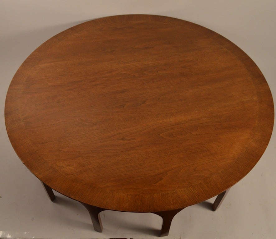 Robsjohn Gibbings design for Widdicomb large round coffee table from the classic 