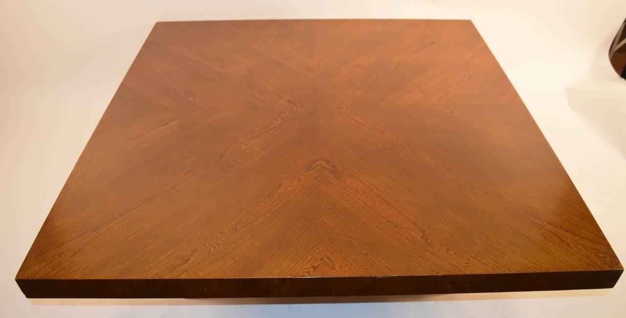 American Large Milo Baughman Square Coffee or Cocktail Table