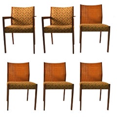 Set of Six Mid Century Dining Chairs Attributed to Jens Risom